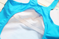 One Piece Fashion Swimsuit (Blue) - Queenruler