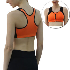 Women Sport Fitness Bra (Orange) - Queenruler
