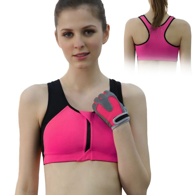 Women Sports Fitness Bra (Rose) - Queenruler