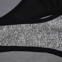 Women Sports Fitness Bra (Gray) - Queenruler