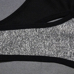 Women Sports Fitness Bra (Gray) - Queenruler
