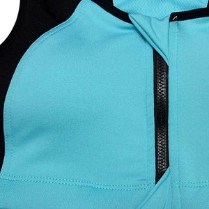 Women Sports Fitness Bra (Blue) - Queenruler