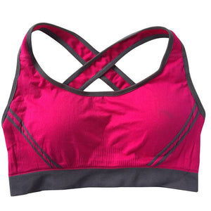 Sexy Padded Sports Bra (Hot Pink) - Queenruler