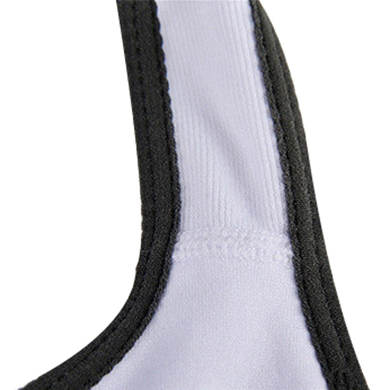 Sexy Padded Sports Bra (White) - Queenruler
