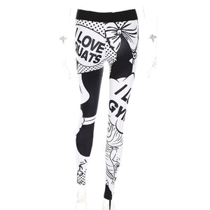 High Waist Love Squat Leggings - Queenruler