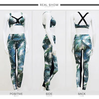 Two Piece Yoga Leaf  Set - Queenruler