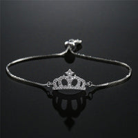 Luxury Zirconia Cubic Queen Crown Bracelet