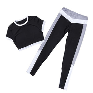 Two Piece Sport Suit (Gray) - Queenruler