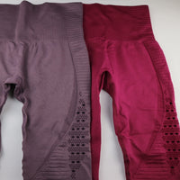 Seamless Tummy Control Leggings (Light Purple) - Queenruler