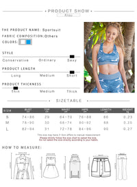 Ocean blue camouflage Yoga Set - Queenruler