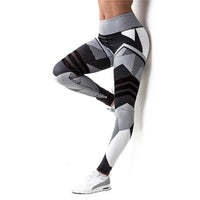 Breathable Yoga pants (Geometrical Design) - Queenruler