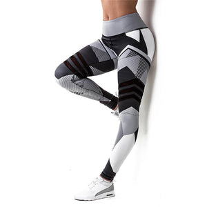 Breathable Yoga pants (Geometrical Design) - Queenruler
