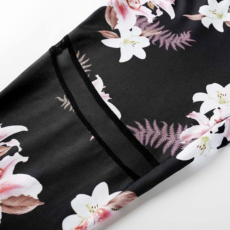 Sexy Floral Sports Suit - Queenruler