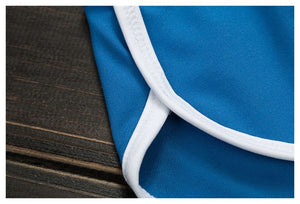 Hot Cotton Athletic Shorts (Blue) - Queenruler