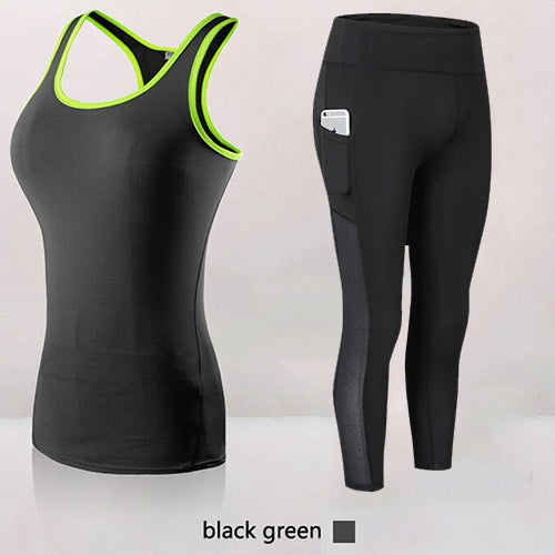 Fitness Yoga Set with Pocket - Queenruler