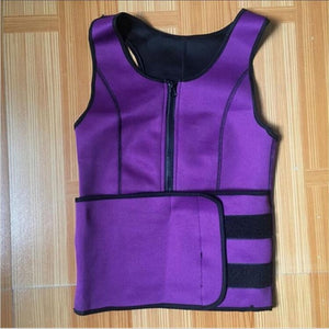Neoprene Sauna Suit Tank Top Vest Waist Weight controll belt