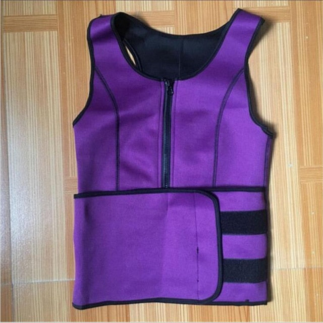 Neoprene Sauna Suit Tank Top Vest Waist Weight controll belt