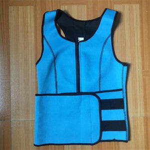 2018 Neoprene Sauna Suit Tank Top Vest Waist Trimmer with Adjustable Waist Trainer Belt Slim Waist Super Quality For Lost Weight - Queenruler