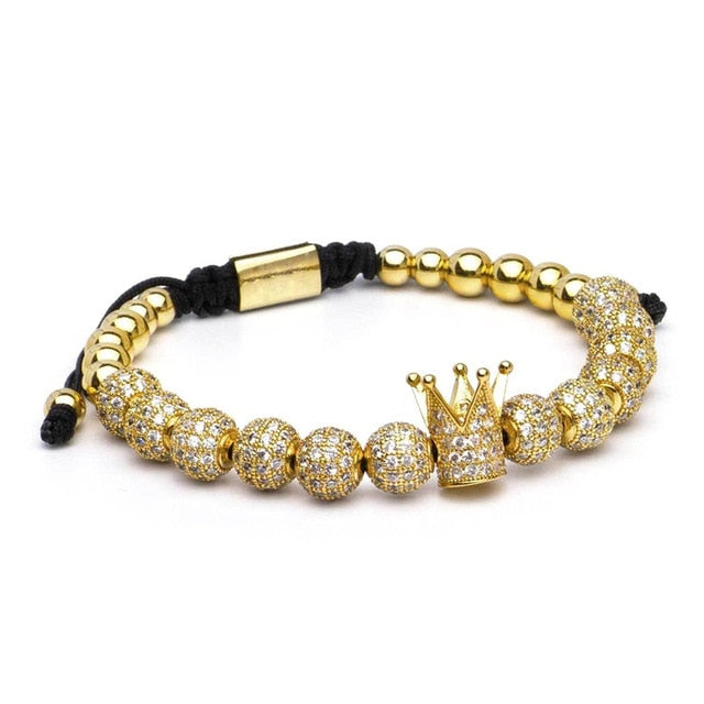 Handmade luxury King's Crown Bracelet
