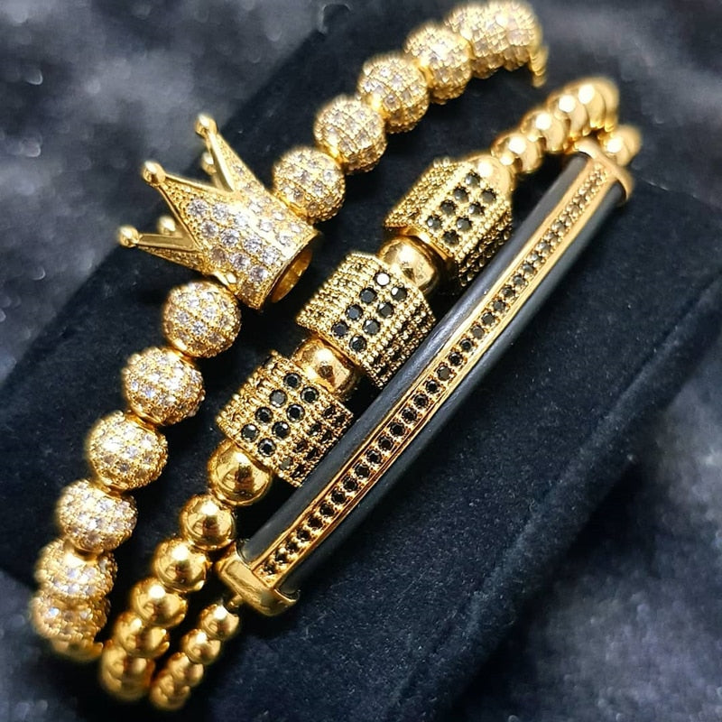 Handmade 3pcs luxury Zircon Bracelet set
